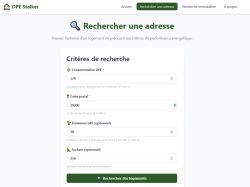 Formulaire DPE-Stalker complété